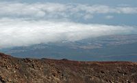 Het Nationaal Park van de Teide in Tenerife. La Guancha uitzicht vanaf de Pico del Teide. Klikken om het beeld te vergroten.