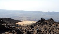 The Teide National Park in Tenerife. Caldera views from the Teide. Click to enlarge the image.