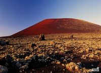 Timanfaya National Park in Lanzarote. La Montaña del Fuego in Timanfaya National Park (Canary Tourism Office author). Click to enlarge the image.