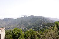 Het landelijk park van Anaga in Tenerife. Het ravijn gezien vanaf Valle Seco Mirador Pico del Inglés. Klikken om het beeld te vergroten.