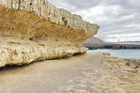 El pueblo y el monumento natural de Ajuy en Fuerteventura. dunas fósiles (autor Balou46). Haga clic para ampliar la imagen.