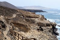 A aldeia e o monumento natural de Ajuy em Fuerteventura. O Monumento natural de Ajuy (autor Frank Vincentz). Clicar para ampliar a imagem.