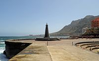 The village of Bajamar in Tenerife. Pier. Click to enlarge the image.