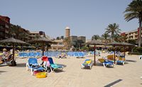 Le village de Caleta de Fuste à Fuerteventura. La piscine de l'hôtel Elba Carlota. Cliquer pour agrandir l'image.