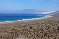 Het dorp Cofete in Fuerteventura. De stranden van Cofette en van Barlovento (auteur Hansueli Krapf). Klikken om het beeld te vergroten.