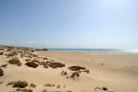 Le village de Costa Calma à Fuerteventura. La plage de Sotavento. Cliquer pour agrandir l'image.