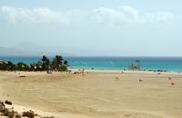 El pueblo de Costa Calma en Fuerteventura. Sotavento Beach. Haga clic para ampliar la imagen.