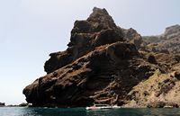 Het dorp Masca in Tenerife. Strand van Barranco de Masca. Klikken om het beeld te vergroten.