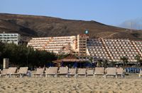 Het dorp Morro del Jable in Fuerteventura. Apartments van de Palm Garden (auteur Frank Vincentz). Klikken om het beeld te vergroten.