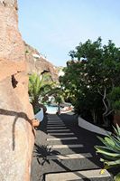 The village of Nazaret in Lanzarote. Gardens of Lagomar. Click to enlarge the image.