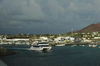 The village of Playa Blanca in Lanzarote. the port. Click to enlarge the image.
