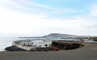 The village of Playa Blanca in Lanzarote. The Rubicón marina. Click to enlarge the image.