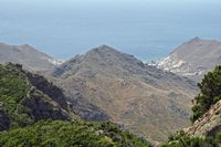 Het dorp San Andrés in Tenerife. Barranco del Cercado de San Andrés. Klikken om het beeld te vergroten.