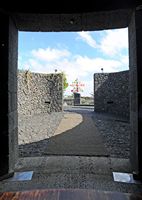 The village of Tahíche in Lanzarote. Entrance to the house of César Manrique. Click to enlarge the image.