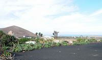 Il villaggio di Tiagua a Lanzarote. maschile e femminile mulino macinatore. Clicca per ingrandire l'immagine.