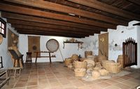 Il villaggio di Tiagua a Lanzarote. laboratorio di vimini. Clicca per ingrandire l'immagine.