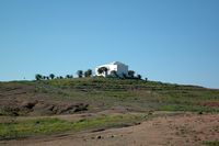 Het dorp Los Valles in Lanzarote. La Ermita de las Nieves. Klikken om het beeld te vergroten.