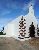 El pueblo de La Vegueta de Yuco en Lanzarote. La Capilla de Nuestra Señora de Regla. Haga clic para ampliar la imagen.