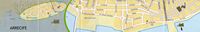La ciudad de Arrecife en Lanzarote. Mapa de la ciudad. Haga clic para ampliar la imagen.