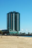 La ville d'Arrecife à Lanzarote. Le Gran Hotel. Cliquer pour agrandir l'image.