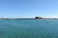 The city of Arrecife in Lanzarote. Fort St. Gabriel. Click to enlarge the image.