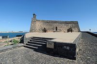 La ville d'Arrecife à Lanzarote. Le fort Saint-Gabriel. Cliquer pour agrandir l'image.