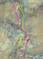 The town of Betancuria in Fuerteventura. Tourist Map. Click to enlarge the image.