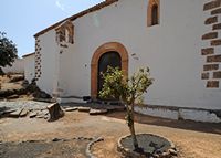La ville de Betancuria à Fuerteventura. L'ermitage Saint-Diègue d'Alcalá (San Diego de Alcalá). Cliquer pour agrandir l'image.
