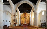 La ciudad de Betancuria en Fuerteventura. coro de la iglesia de Santa María. Haga clic para ampliar la imagen.