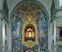 La ciudad de Candelaria en Tenerife. Interior de la basílica. Haga clic para ampliar la imagen.