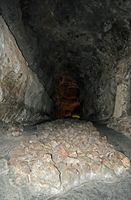 Die Höhle Cueva de los Verdes Haria auf Lanzarote. ein Schlauch. Klicken, um das Bild zu vergrößern