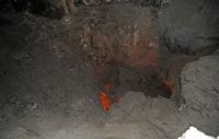 A caverna da Cueva de los Verdes Haria em Lanzarote. Poço Clicar para ampliar a imagem.