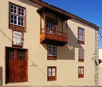 Die Stadt La Orotava auf Teneriffa. Casa de los Marquesses von Torrehermosa. Klicken, um das Bild zu vergrößern