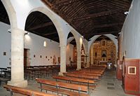 La ville de Pájara à Fuerteventura. La nef de l'Épître de l'église Notre-Dame. Cliquer pour agrandir l'image.