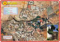 La città di Pájara a Fuerteventura. Pianta della città. Clicca per ingrandire l'immagine.