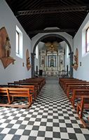La ciudad de Puerto del Rosario en Fuerteventura. La Iglesia de Nuestra Señora del Rosario. Haga clic para ampliar la imagen.