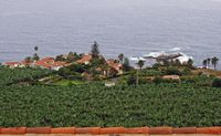 De stad Los Realejos in Tenerife. Rambla de Castro gezien van de gezichtspunt van San Pedro. Klikken om het beeld te vergroten.