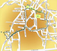 A cidade de San Bartolome em Lanzarote. Mapa da cidade. Clicar para ampliar a imagem.