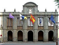 The town of San Cristóbal de la Laguna in Tenerife. Town Hall. Click to enlarge the image.