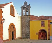 De stad San Cristóbal de la Laguna in Tenerife. Antiguo Convento Santo Domingo. Klikken om het beeld te vergroten.