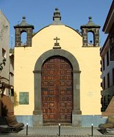De stad San Cristóbal de la Laguna in Tenerife. Ermita de San Miguel. Klikken om het beeld te vergroten.