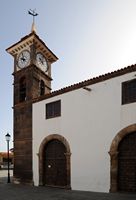 De stad San Juan de la Rambla in Tenerife. Kerk. Klikken om het beeld te vergroten.