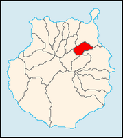 La ville de Santa Brígida à Grande Canarie. Situation de la commune (auteur Wesisnay). Cliquer pour agrandir l'image.