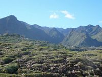 Die Stadt Los Silos Teneriffa. Ausblick Gebirge. Klicken, um das Bild zu vergrößern