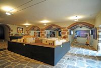 Le château Sainte-Barbe à Teguise à Lanzarote. Maquettes au Musée de la Piraterie. Cliquer pour agrandir l'image.