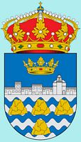 A cidade de Teguise em Lanzarote. Escudo da cidade (autor Sancho Panza XXI). Clicar para ampliar a imagem.