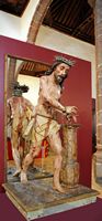 De stad Teguise in Lanzarote. Christus gebonden aan de kolom in het Museum van Heilige Kunst. Klikken om het beeld te vergroten.