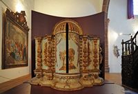Die Stadt Teguise auf Lanzarote. Museum für sakrale Kunst. Klicken, um das Bild zu vergrößern