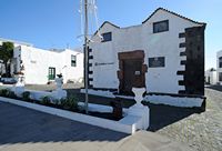 De stad Teguise in Lanzarote. Het oude Huis van de Tienden (Cilla). Klikken om het beeld te vergroten.
