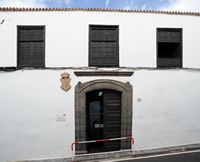 Die Stadt Teguise auf Lanzarote. Der Palacio de los Herrera y Rojas. Klicken, um das Bild zu vergrößern